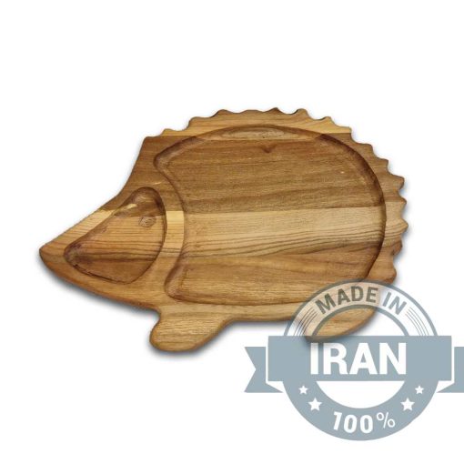 Hedgehog-Shaped Wooden Nut and Chocolate Dish