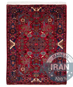 Hand-Knotted Wool Rug: Nahavand Ilayati Design, 7.82 sq.m (3.4m x 2.3m)