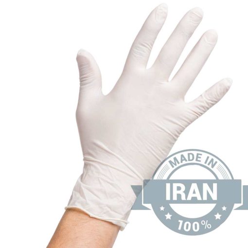 Powder-free latex examination gloves