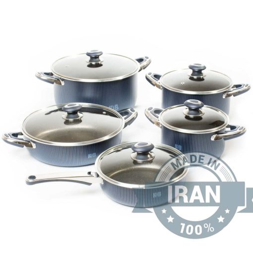 10-Piece Granite Stone Non-Stick Teflon Cookware Set