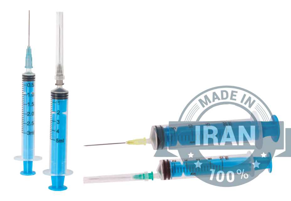 LoerSlip Three-Part Syringe 5 Precise and Reliable: Our three-part Luer Slip syringes offer accurate dosing and reliable performance for a wide range of medical applications. Sterile and Disposable: Individually wrapped, sterile, and ready to use. Our syringes are designed for single use to ensure maximum safety and hygiene. Made in Iran: High-quality, medical-grade syringes manufactured in Iran.