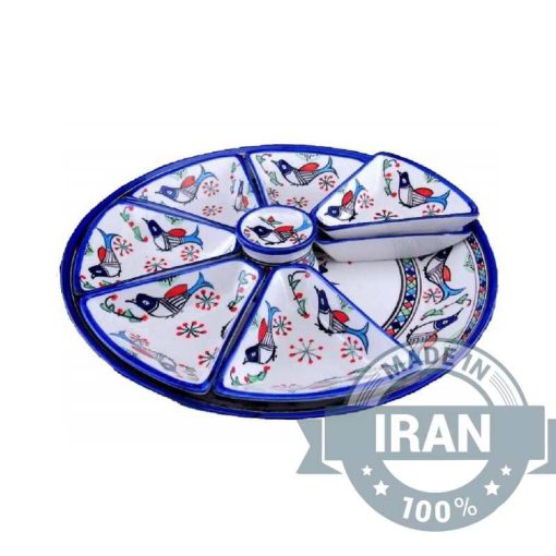 Colorful Chicken Design Ceramic Appetizer Set