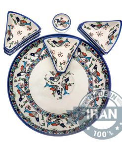 iran wholesale market 106 Alternative view of Colorful Chicken Design Ceramic Appetizer Set