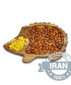 Alternative view of Hedgehog-Shaped Wooden Nut and Chocolate Dish
