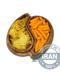 Alternative view of Two-Piece Beechwood Nut Bowl, Handmade and Durable