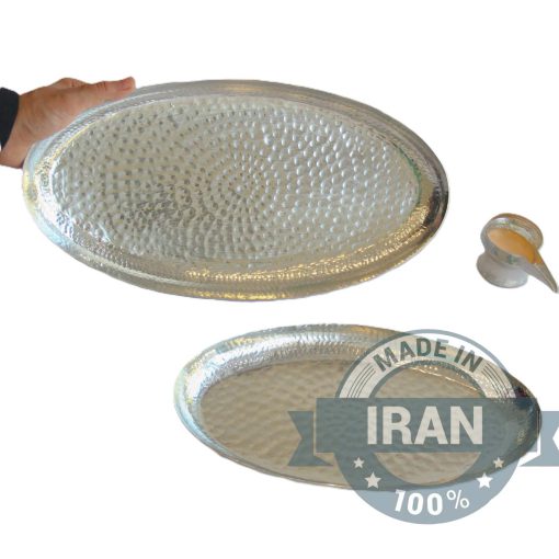 Hand Hammered Copper Platter with Pure Tin Lining