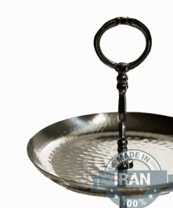 iran wholesale market 102 Alternative view of Handcrafted Two-Tiered Copper Serving Dish